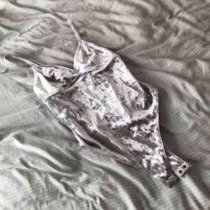 Velvet body suit